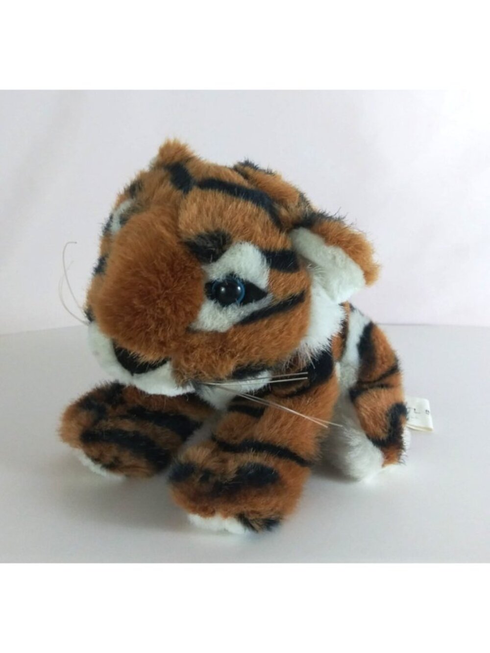HugFun Orange Bengal Tiger With Blue Eyes 8" Plush